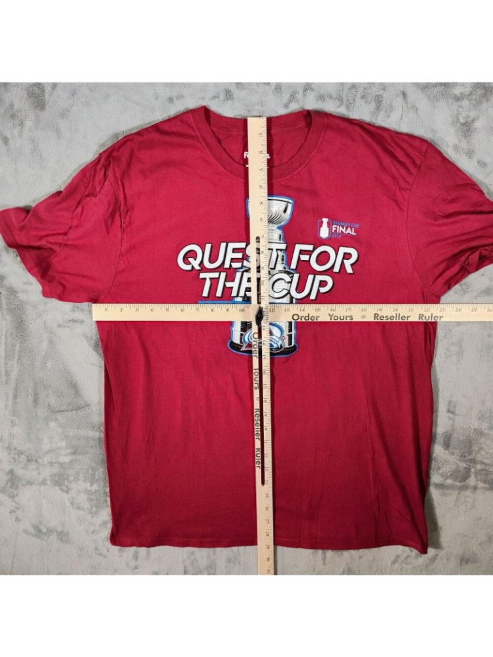 Fanatics Colorado Avalanche Stanley Cup Final 2022 Red Graphic T-Shirt (XL) - Picture 5 of 9